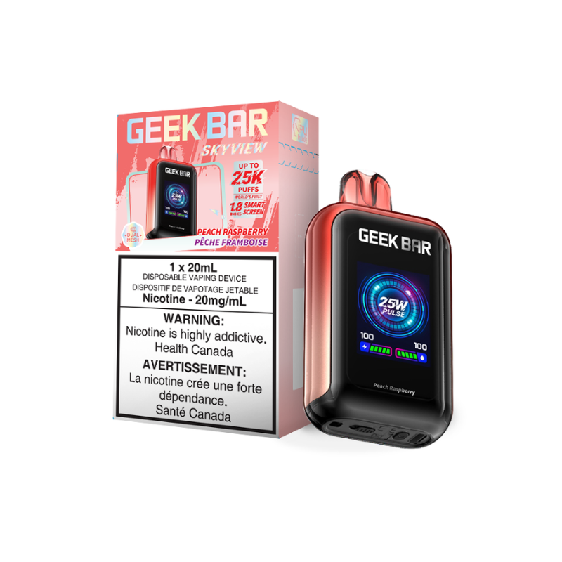 Geek Bar Skyview - Pêche Framboise (25K) 