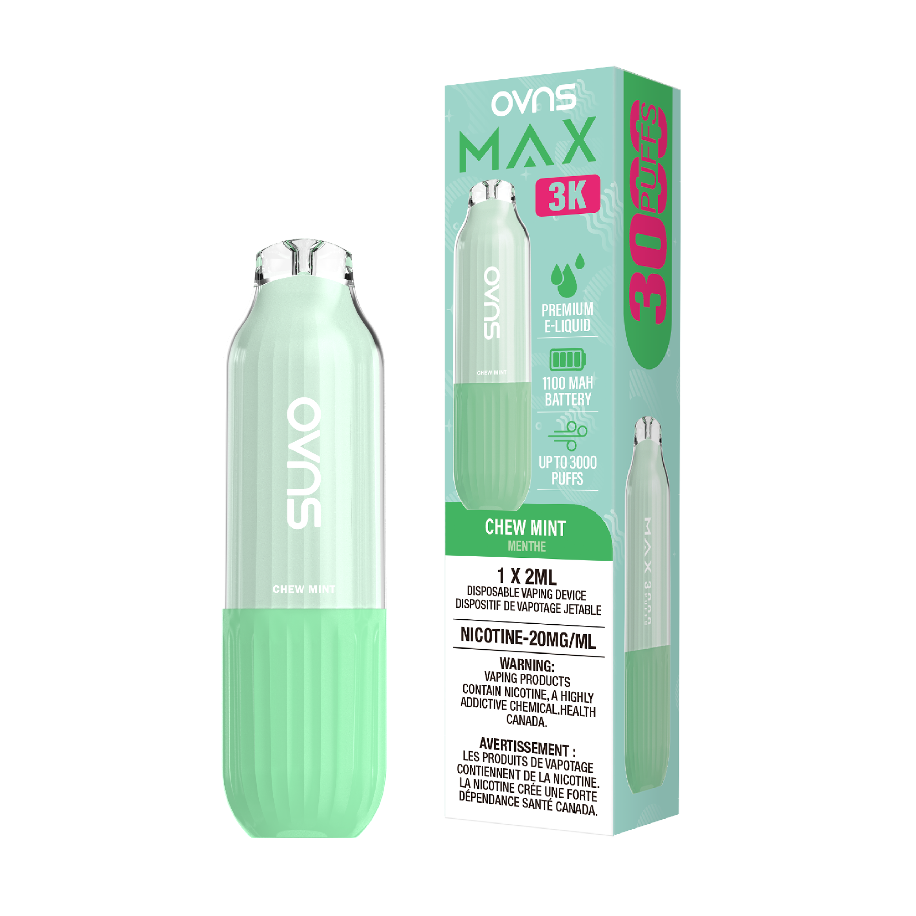 OVNS Max 3K Chew Mint