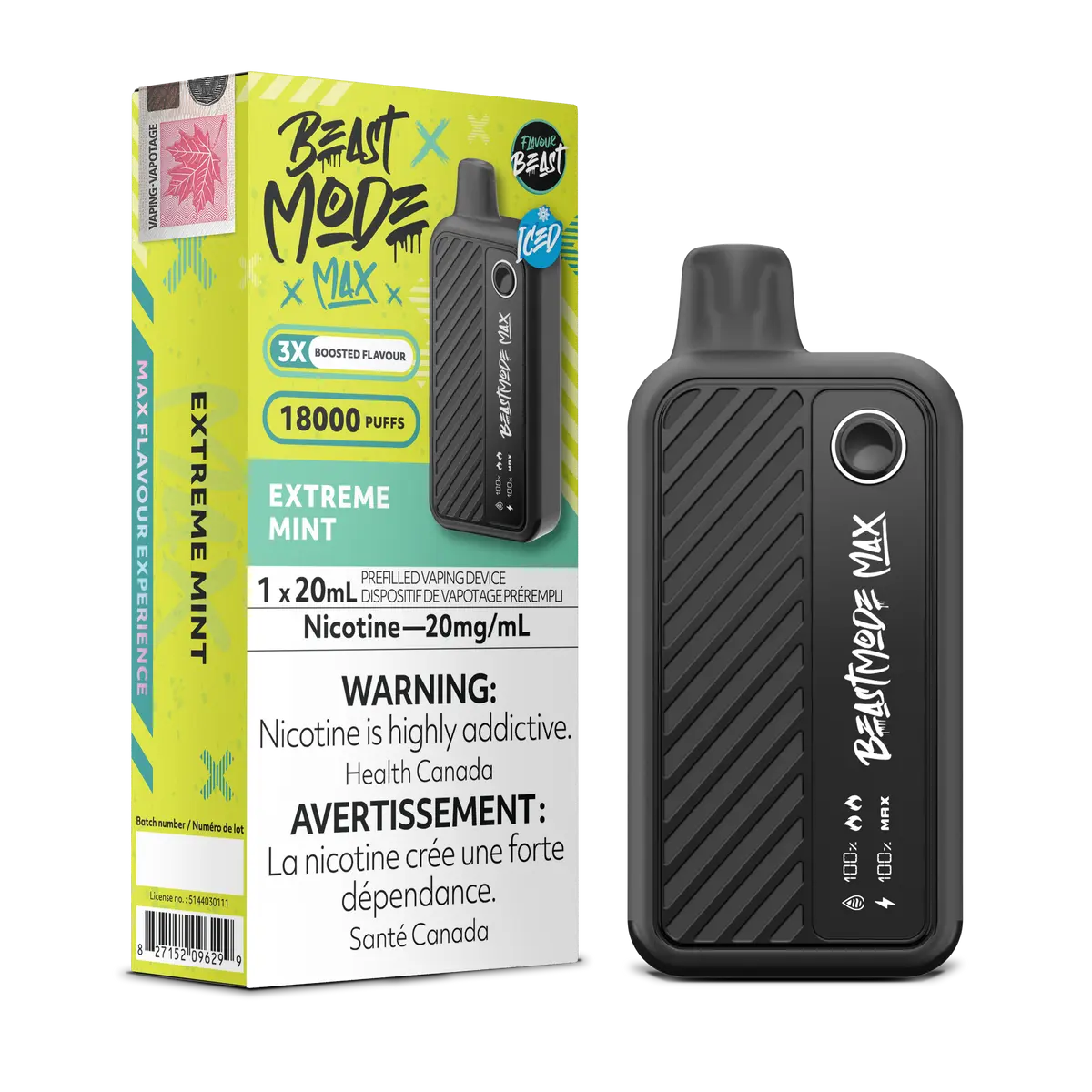 Saveur Beast Beast Mode Max Menthe Extrême - 18K 