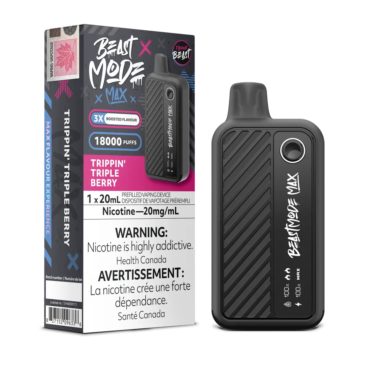 Flavour Beast Beast Mode Max Trippin Triple Baie - 18K 
