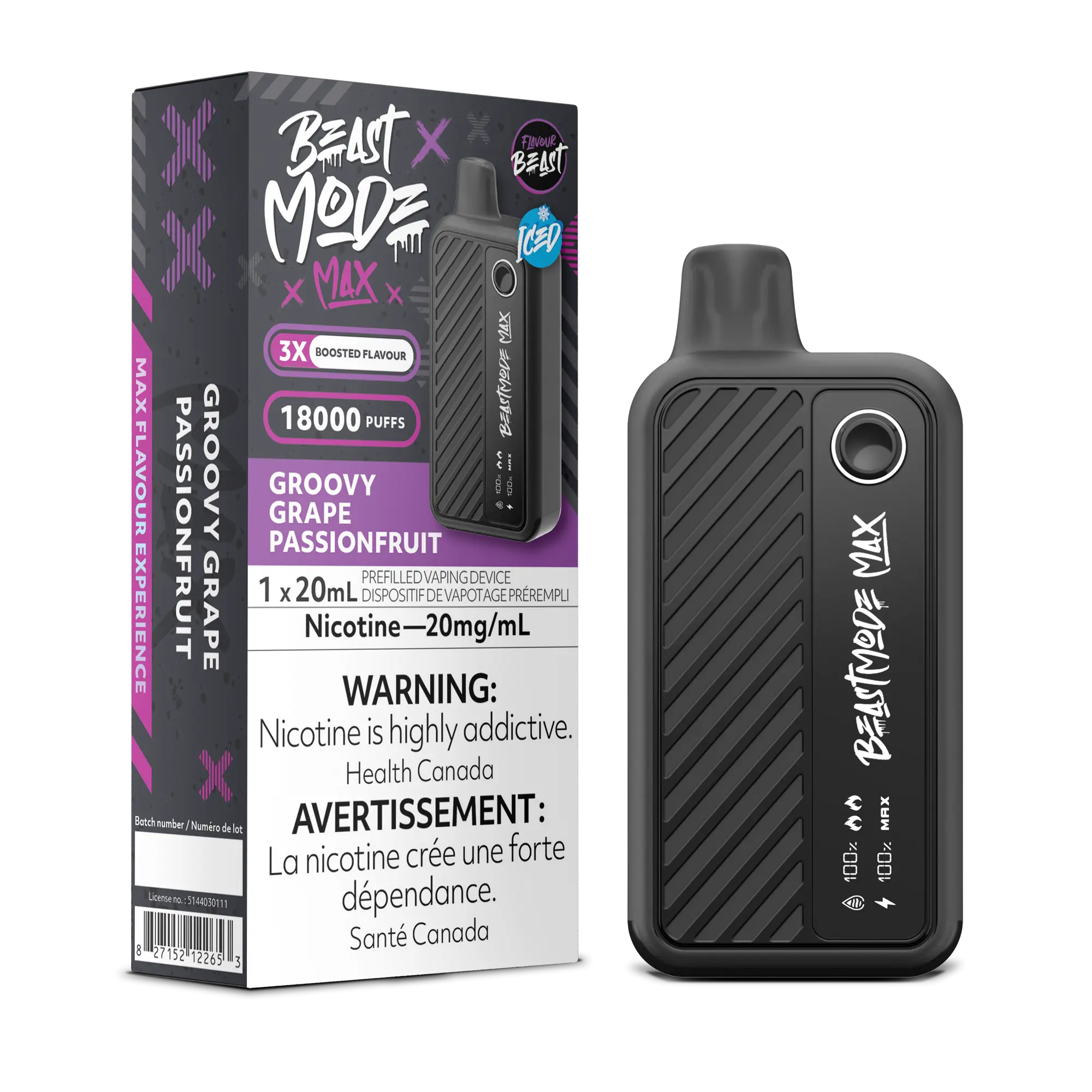 Saveur Beast Beast Mode Max Groovy Raisin Fruit de la Passion - 18K 