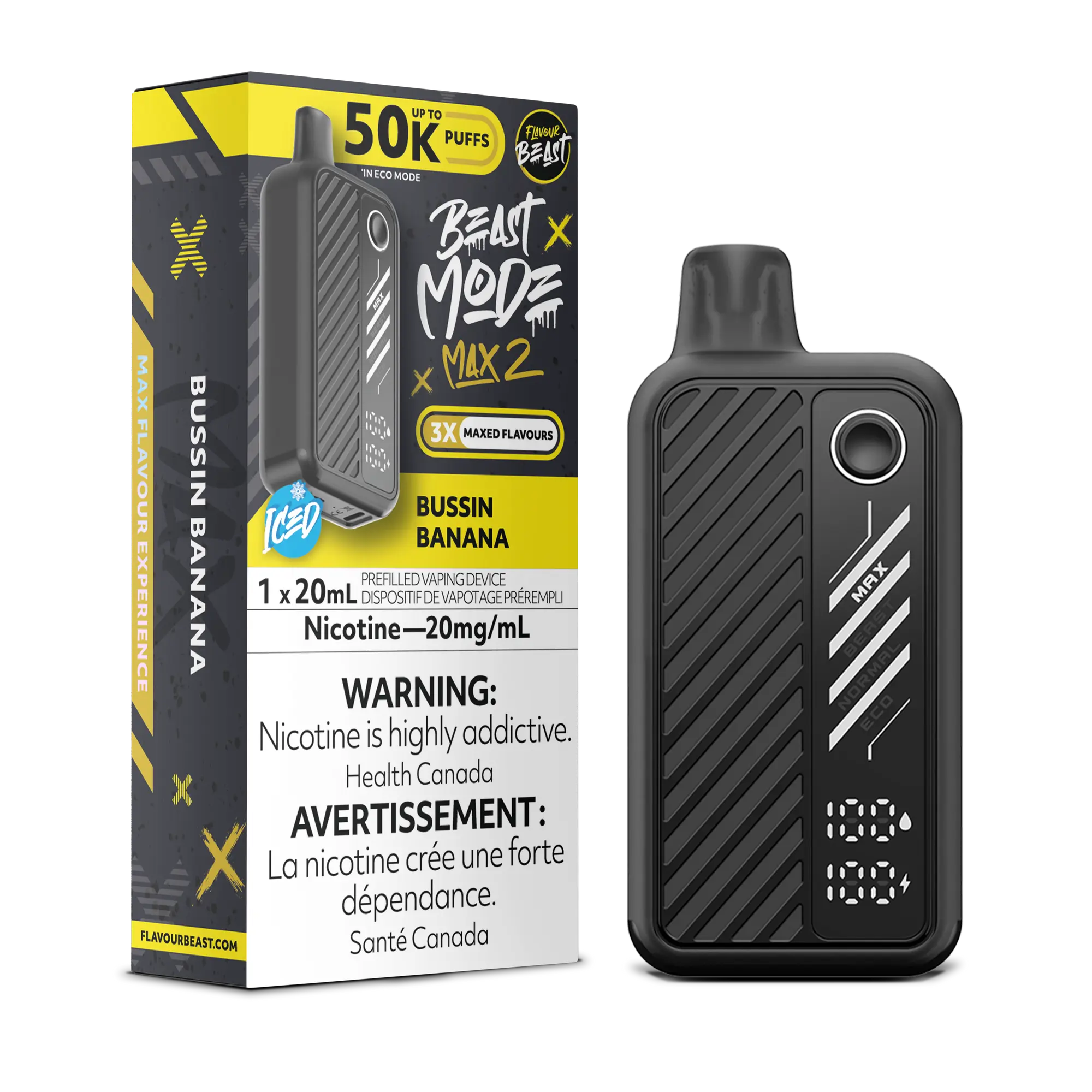Flavour Beast Beast Mode Max 2 Bussin Banana - 50K 
