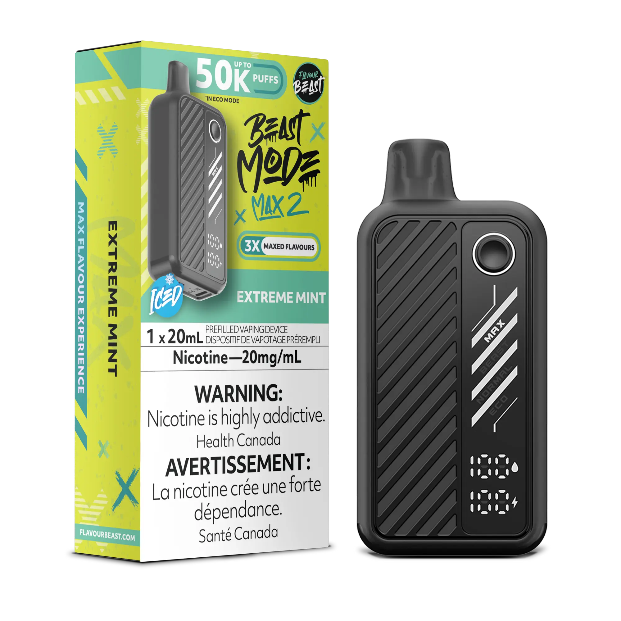 Flavour Beast Beast Mode Max 2 Extreme Mint - 50K