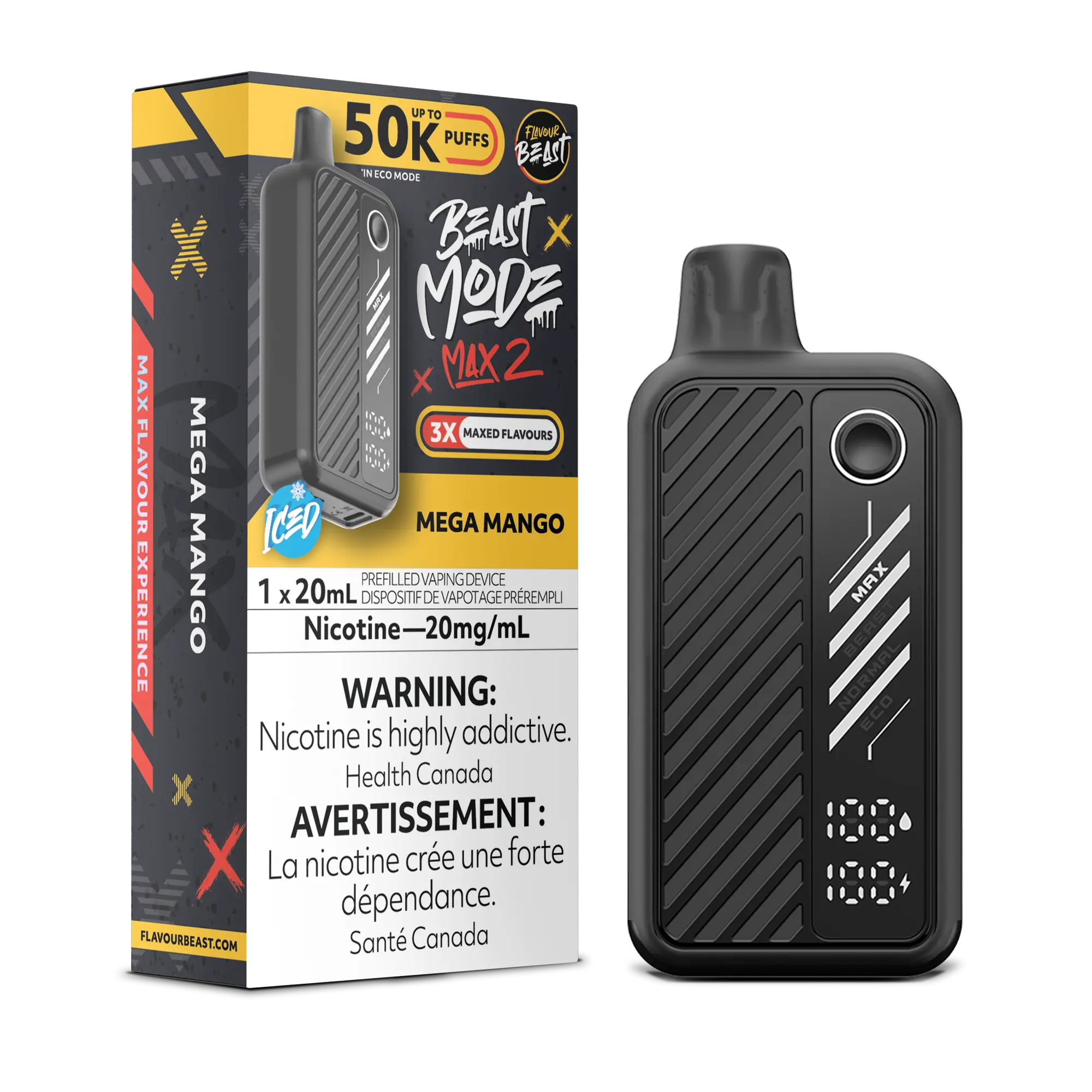 Flavour Beast Beast Mode Max 2 Mega Mango - 50K 