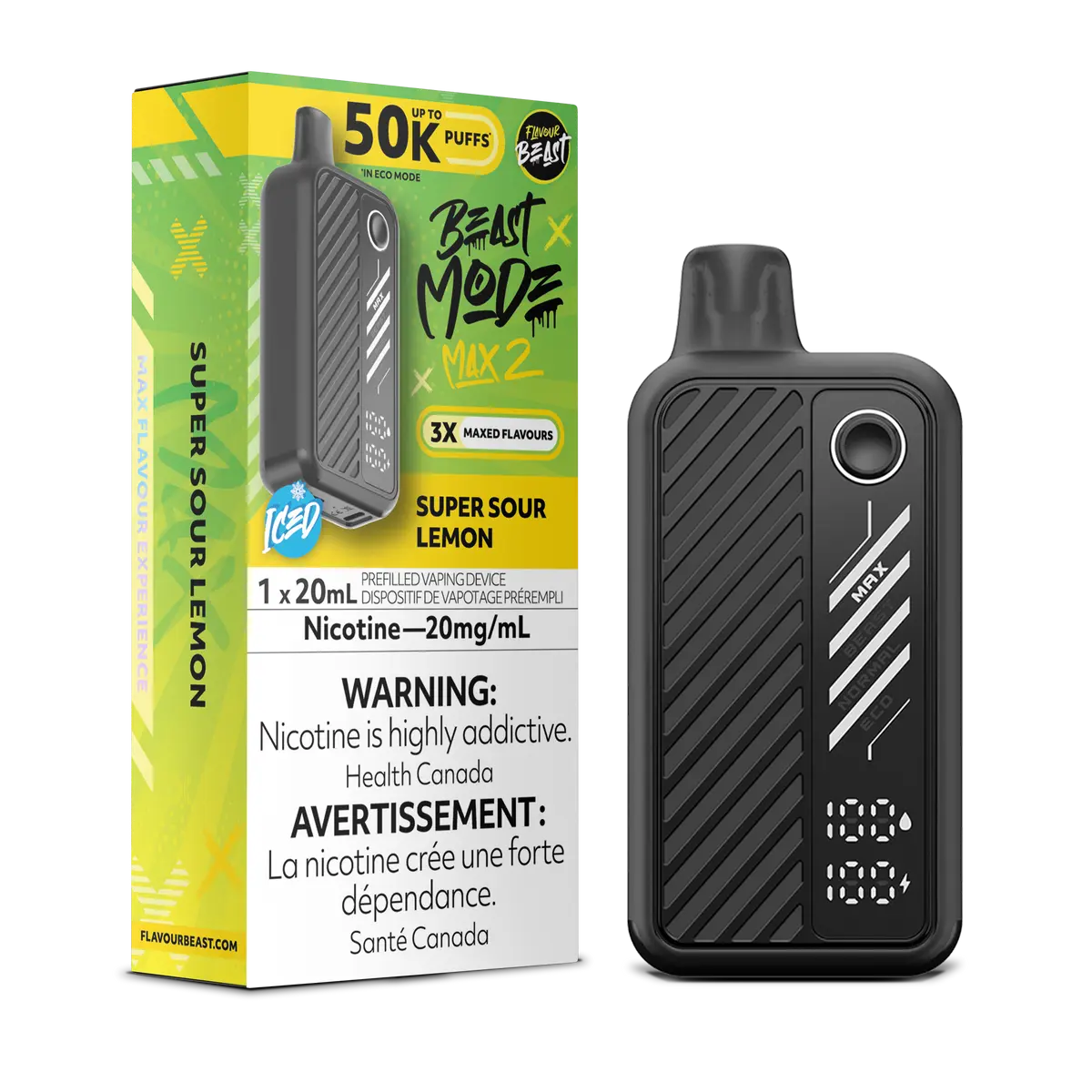 Flavour Beast Beast Mode Max Citron Super Acidulé - 18K