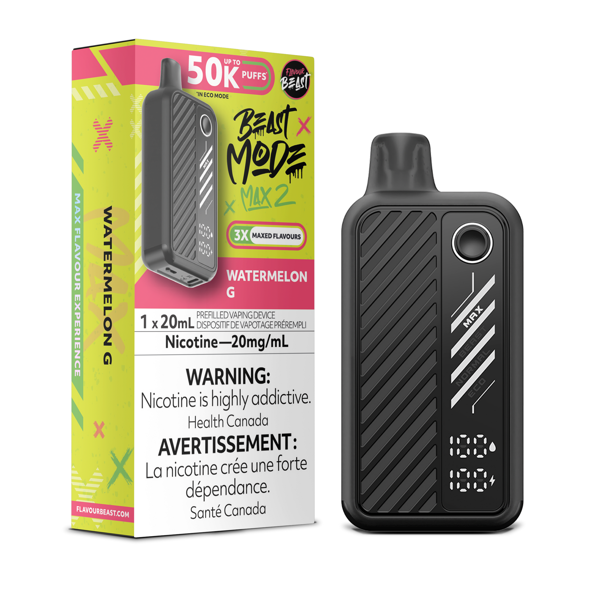 Flavour Beast Beast Mode Max 2 Pastèque G - 50K 