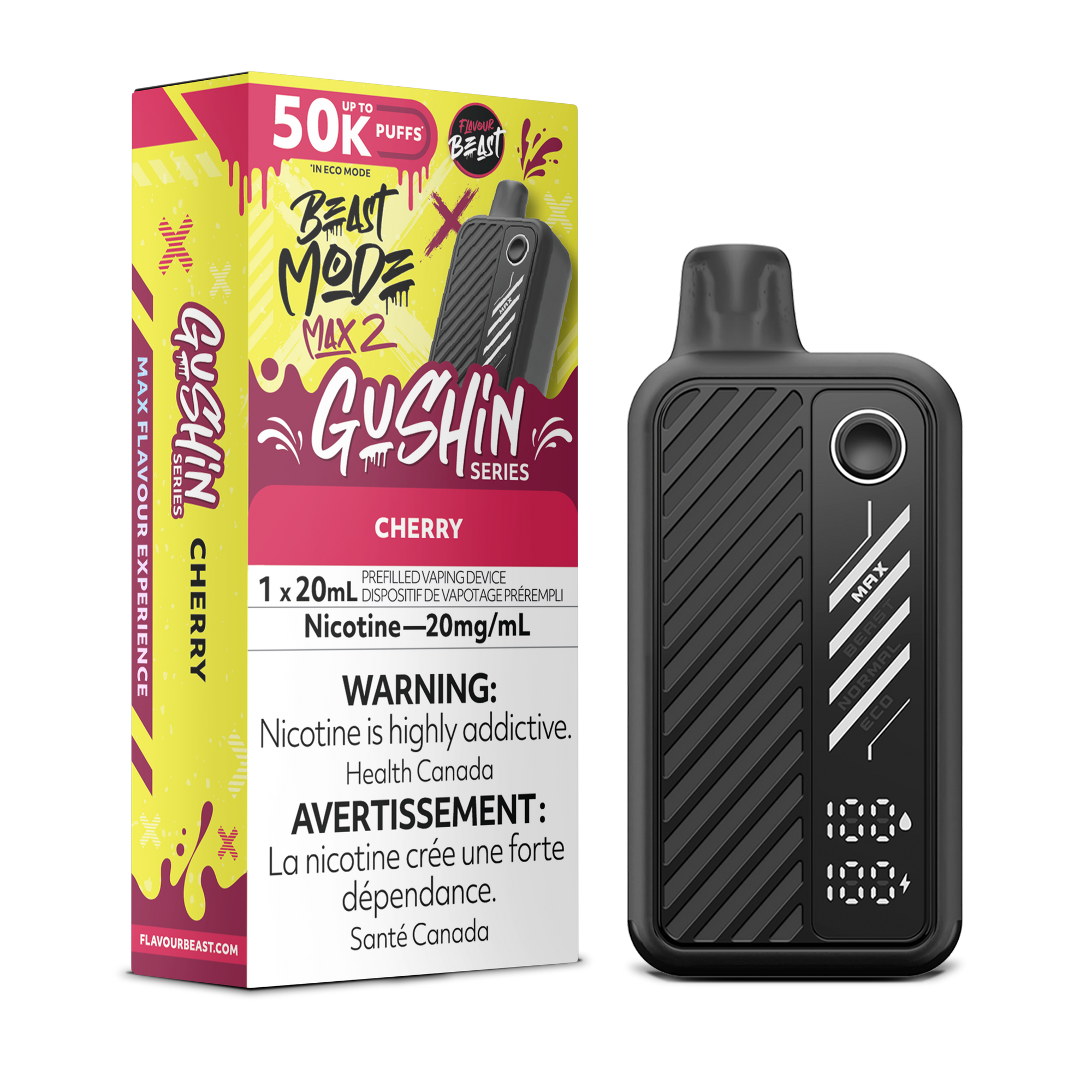 Flavour Beast Beast Mode Max 2 Gushin Cherry - 50K 