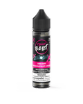 Flavour Beast Dreamy Dragonfruit Lychee Iced 60mL nicotine salt vape juice bottle with black cap on transparent background