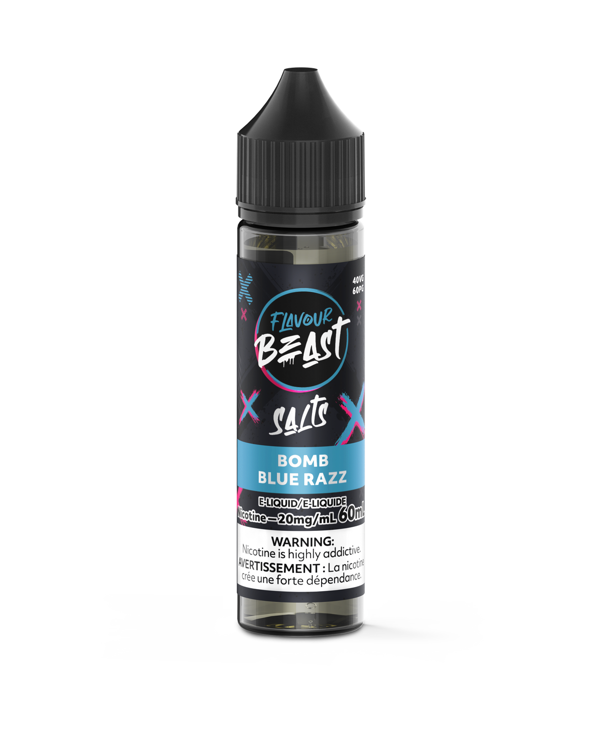 E-liquide Flavour Beast Bomb Blue Razz 60 ml (20 mg/ml) | E-liquide aux sels de nicotine