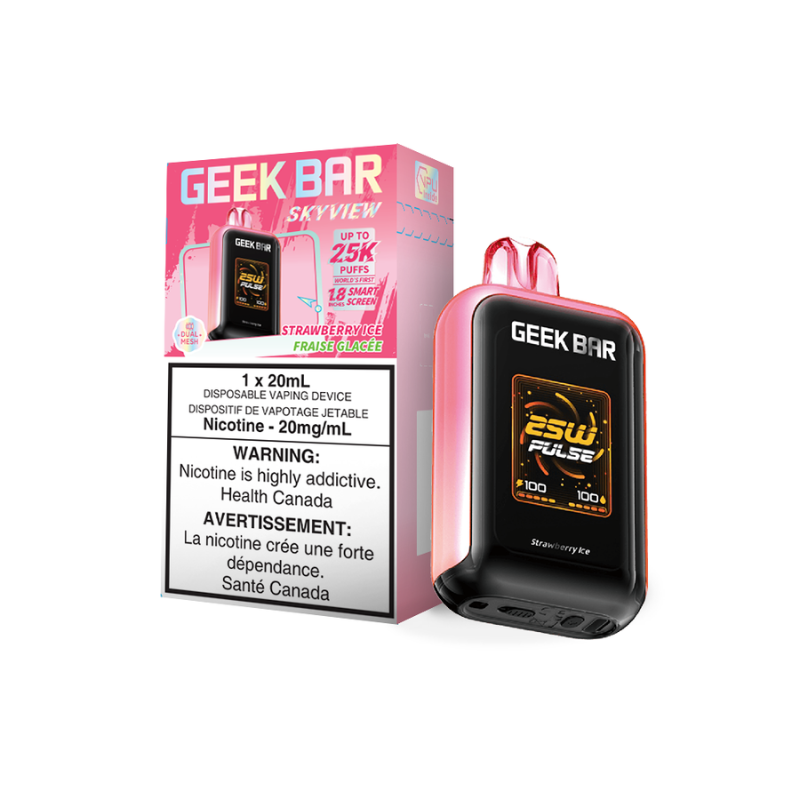 Geek Bar Skyview - Glace à la fraise (25K) 