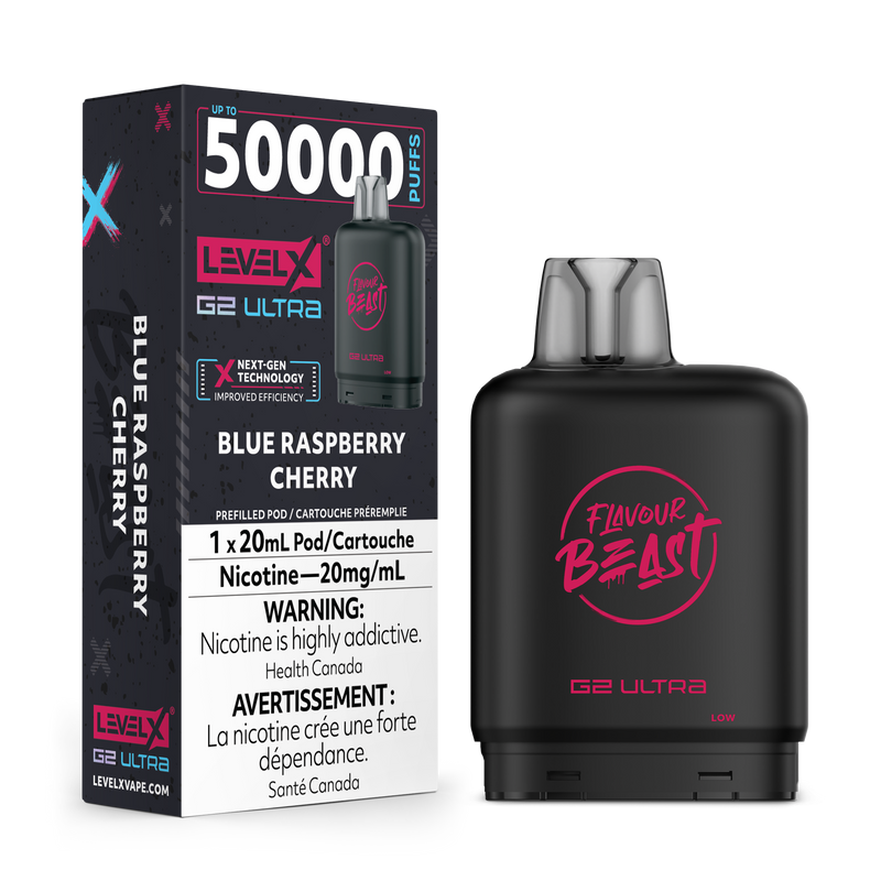 Flavour Beast Level X G2 Ultra 50K - Cerise Framboise Bleue