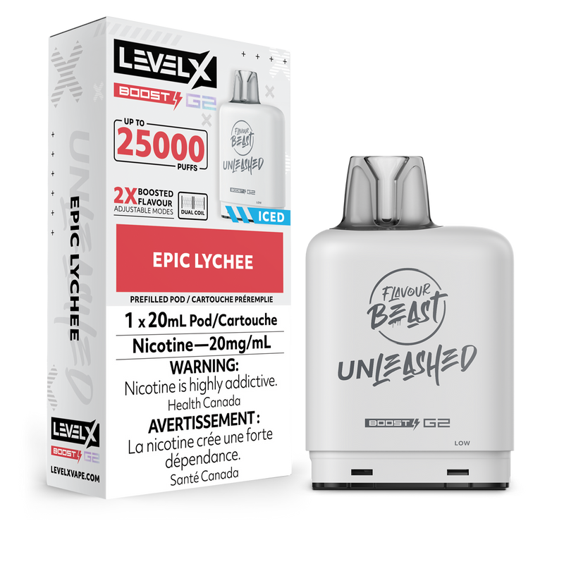Flavour Beast Level X G2 Boost 25K - Epic Lychee (Iced)