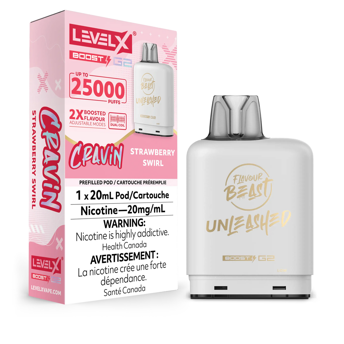 Flavour Beast Level X G2 Ultra 50K - Tourbillon de fraise