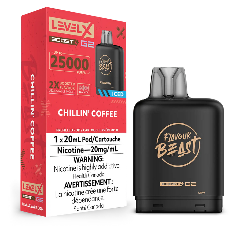 Flavour Beast Niveau X G2 Boost 25K - Café Glacé