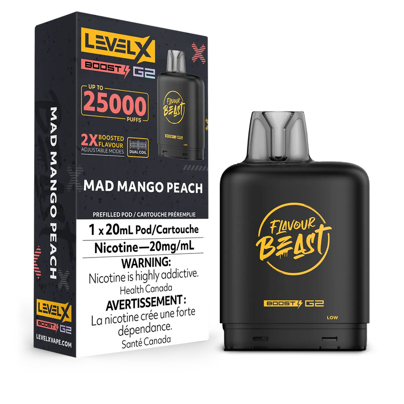 Flavour Beast Niveau X G2 Boost 25K - Pêche Mangue Folle 