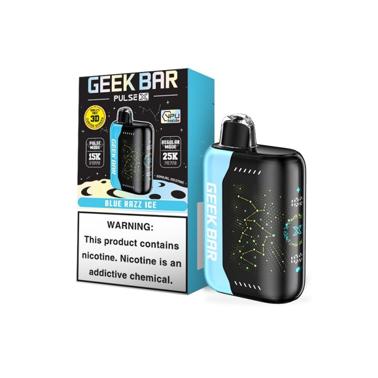 Geek Bar Pulse X - Framboise bleue (25K)