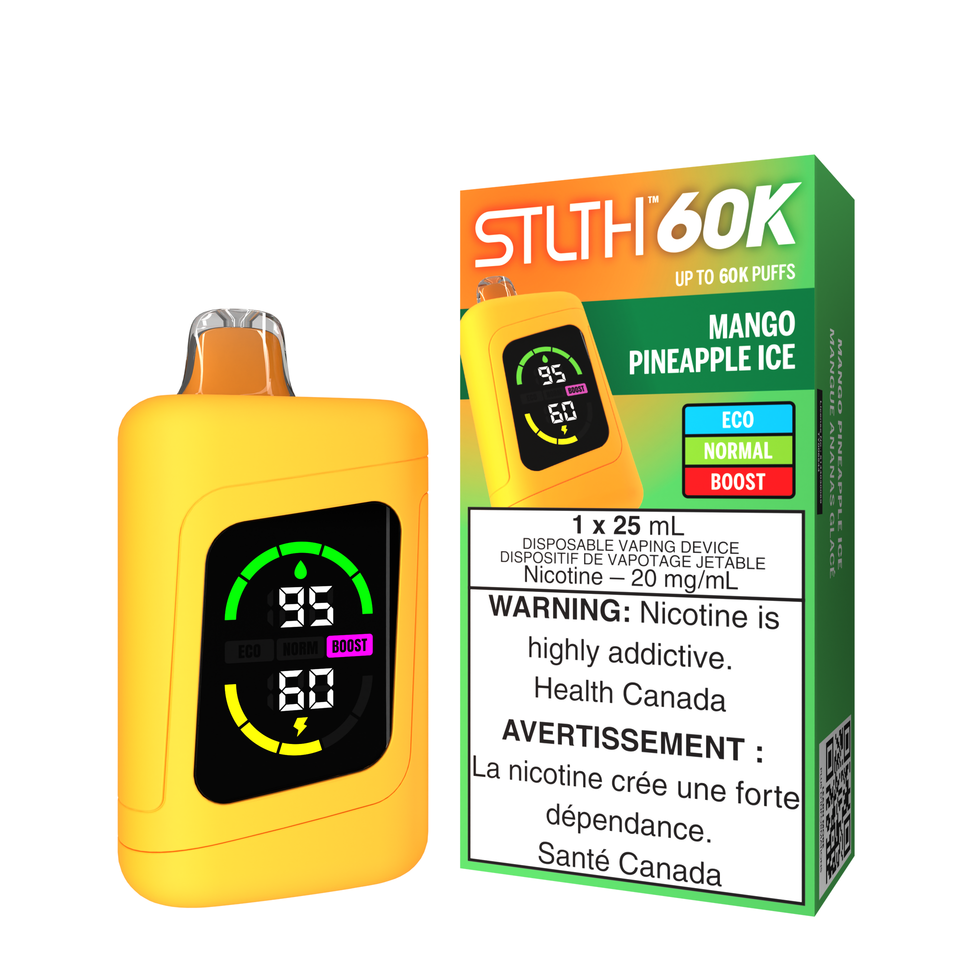 Stlth 60K - Glace à la mangue et à l'ananas 