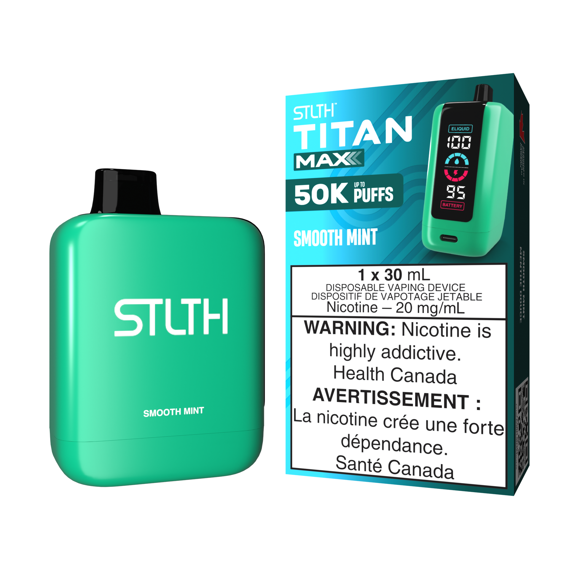 Stlth Titan Max - Menthe douce (50K) 
