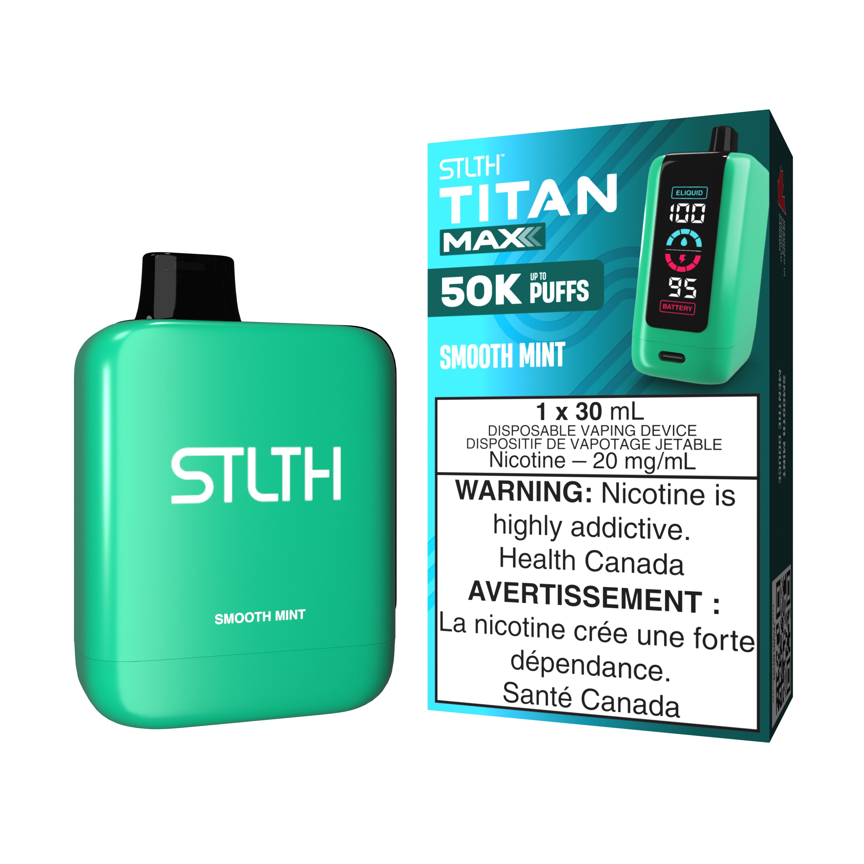 Stlth Titan Max - Menthe douce (50K) 