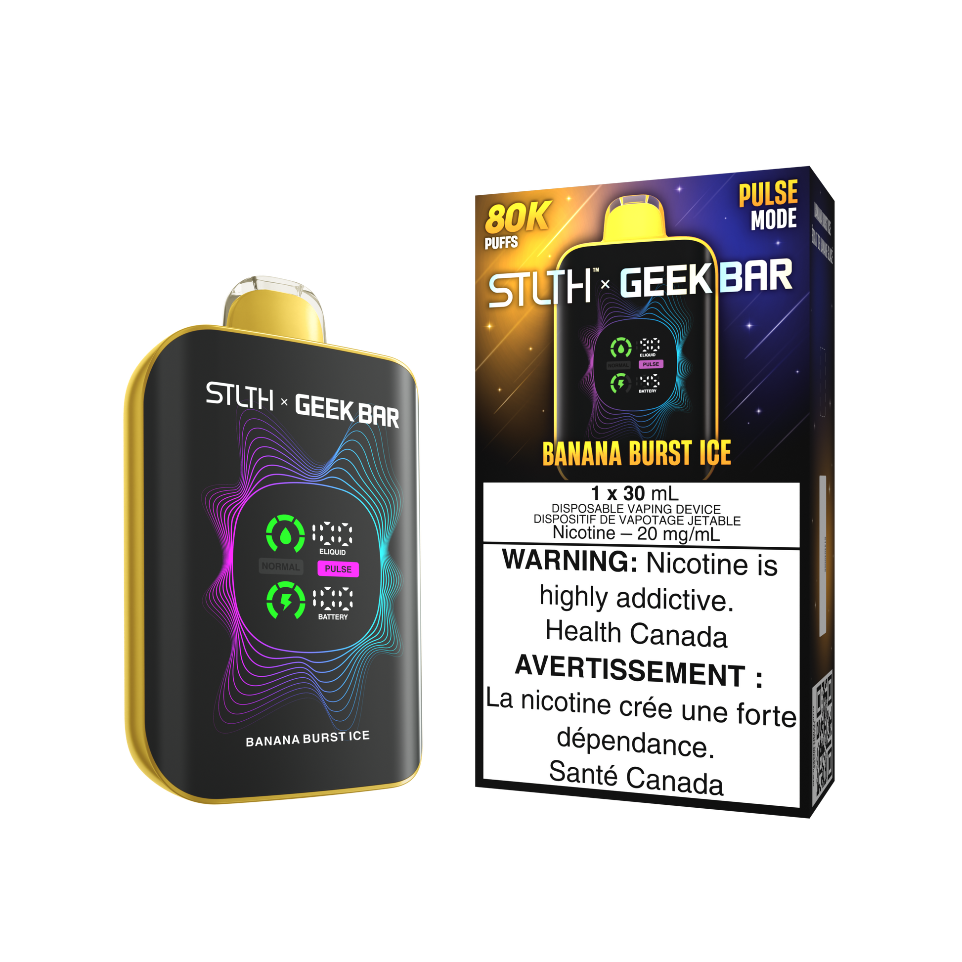 Barre énergétique Stlth X Geek - Banana Burst (80K)