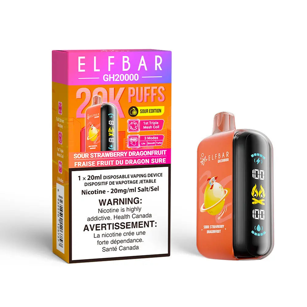 Barre ELF Fraise Acidulée Fruit du Dragon GH20000 (20K)