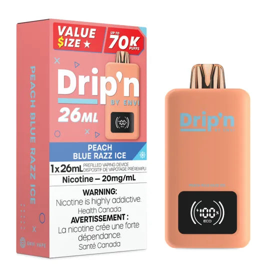 Drip'n par Envi 70K - Pêche Bleue Framboise Glacée