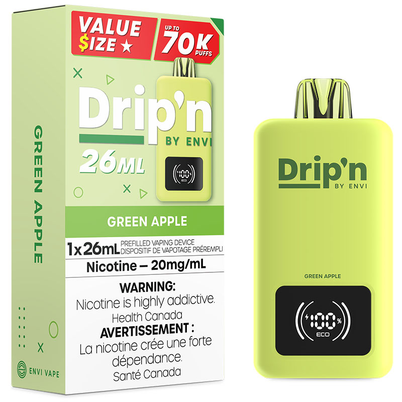 Drip'n par Envi 70K - Pomme verte